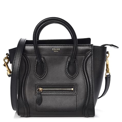 celine nano black smooth|Celine Nano for sale .